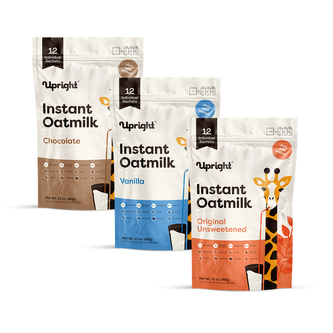 High-Protein Instant Oatmilk - Variety 3 Pack (Single Serving Format)