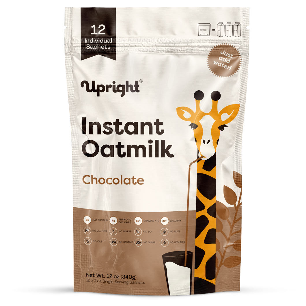 High-Protein Instant Oatmilk - Chocolate (12 Single Servings)