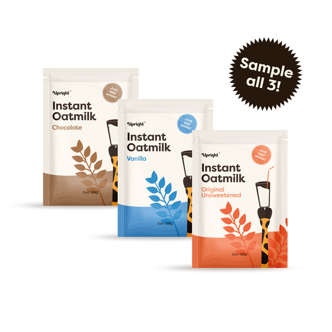 High-Protein Instant Oatmilk - Variety Sample Pack (3 Single Serving Sachets)