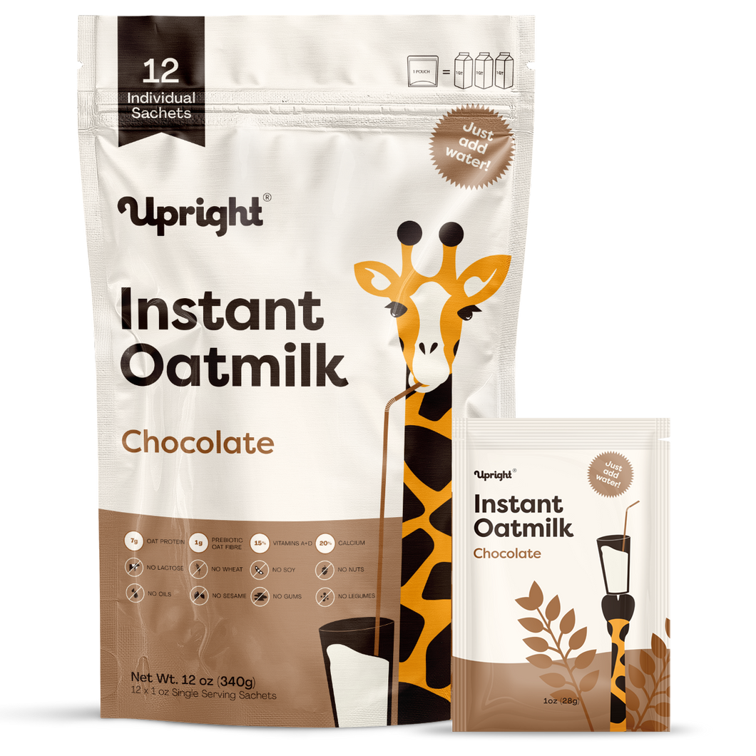 Wholesale - High-Protein Instant Oatmilk - Chocolate (Single Servings) - Case Of 24